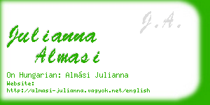 julianna almasi business card